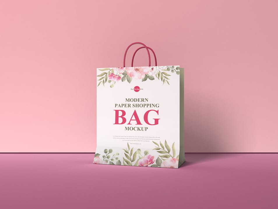 Download Free Modern Paper Shopping Bag Mockup » CSS Author