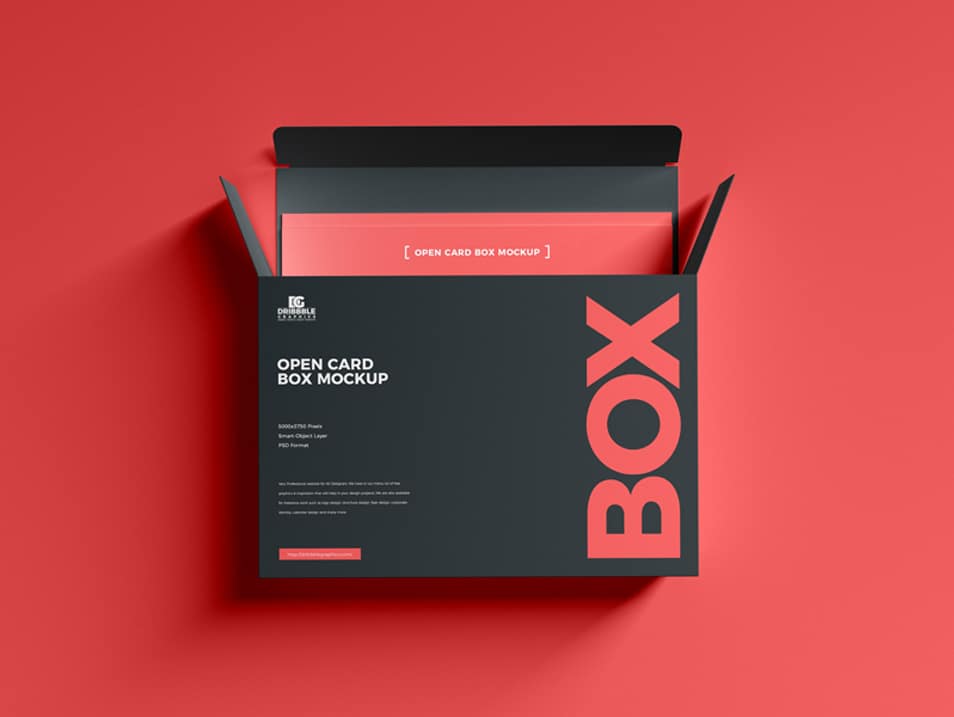 Download Free Open Card Box Mockup » CSS Author