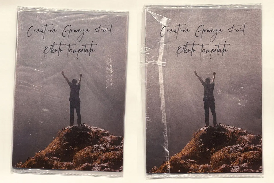Download 2 Free Grunge Foil Photo Mockups » CSS Author