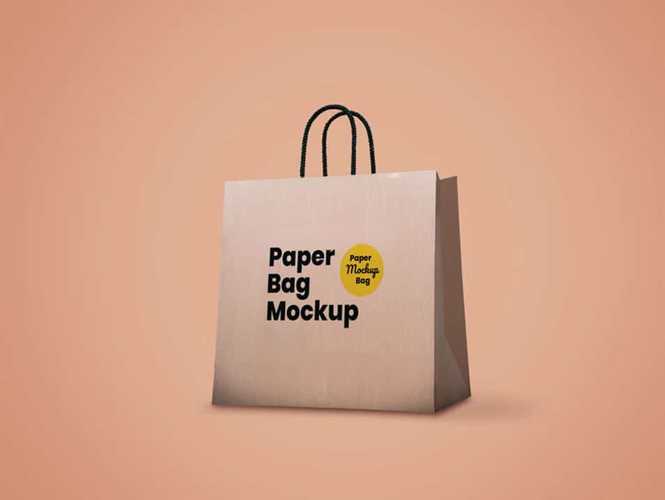 Download Brown Paper Bag PSD Mockup » CSS Author