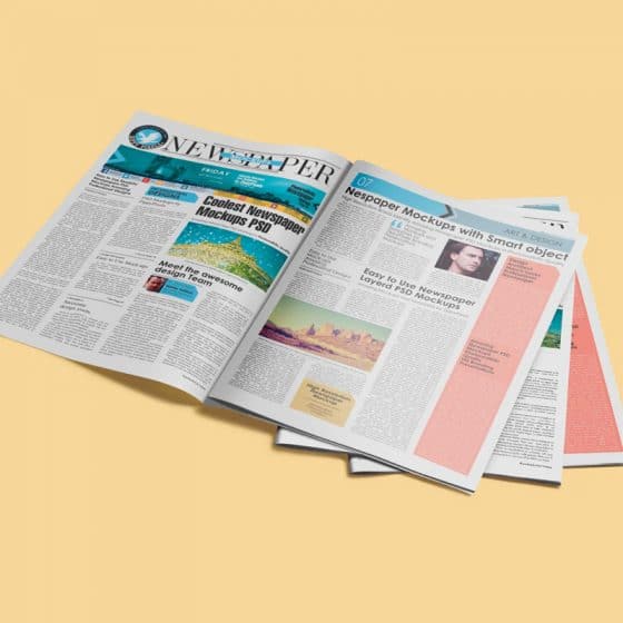 Download 25 Best Free Newspaper Mockup Templates Css Author