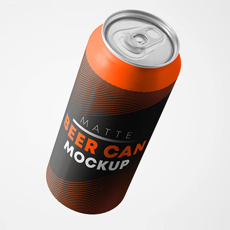 Download Matte Beer Can Free PSD Mockups » CSS Author