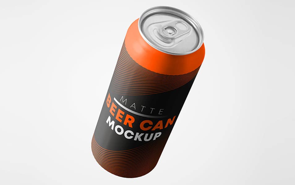 Download Matte Beer Can Free PSD Mockups » CSS Author