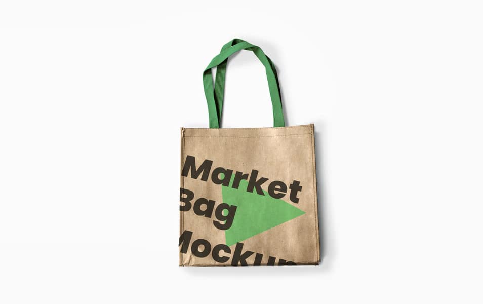Download Reusable Market Bag Mockup » CSS Author