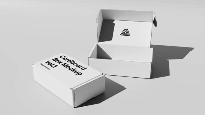 Free Mockup Cardboard Box Mockup » CSS Author