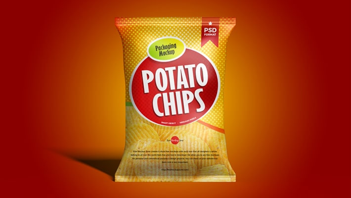 Download Free Packaging Chips Bag Mockup PSD » CSS Author