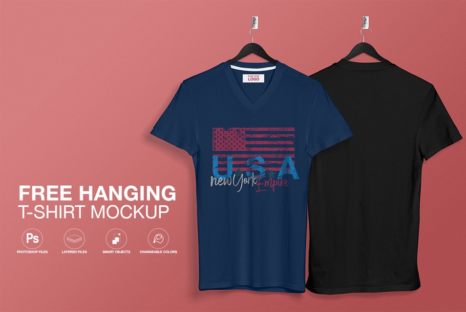 Download Free V Neck T-Shirt Mockup » CSS Author