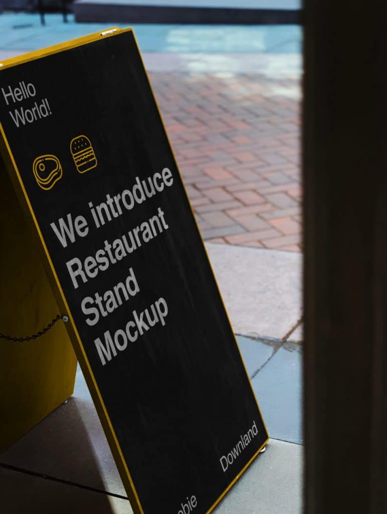 Download Restaurant Stand PSD Mockup » CSS Author