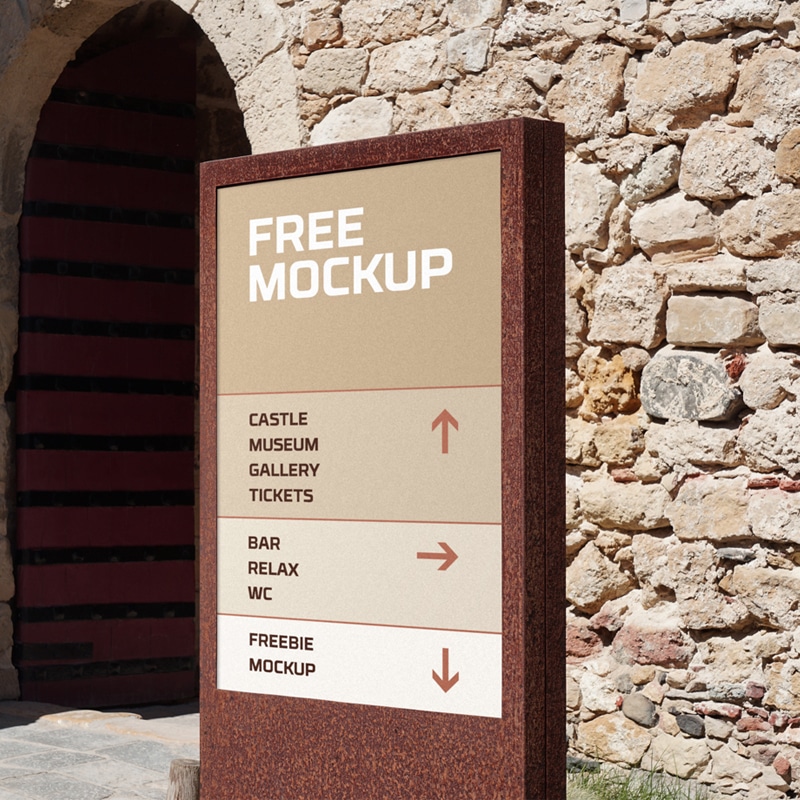 Wayfinding Sign Mockup » CSS Author