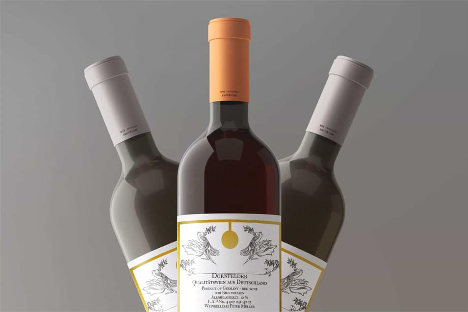 Free Wine Bottle Label Mockups » CSS Author