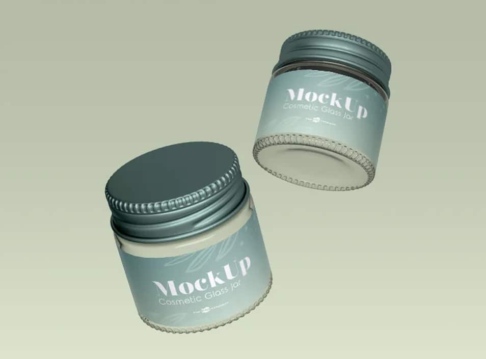 2 Free Cosmetic Glass Jar Mock-ups In PSD » CSS Author