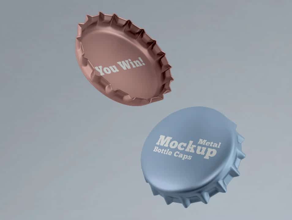 Download 2 Free Metal Bottle Caps Mock-ups In PSD » CSS Author