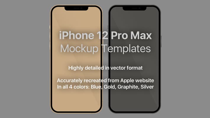 Download Apple IPhone 12 Pro Max Vector Sketch Mockup Template ...