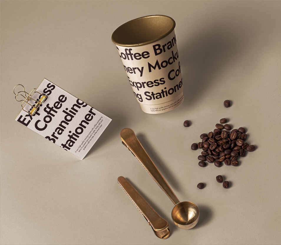Download Branding PSD Coffee Set Mockup » CSS Author