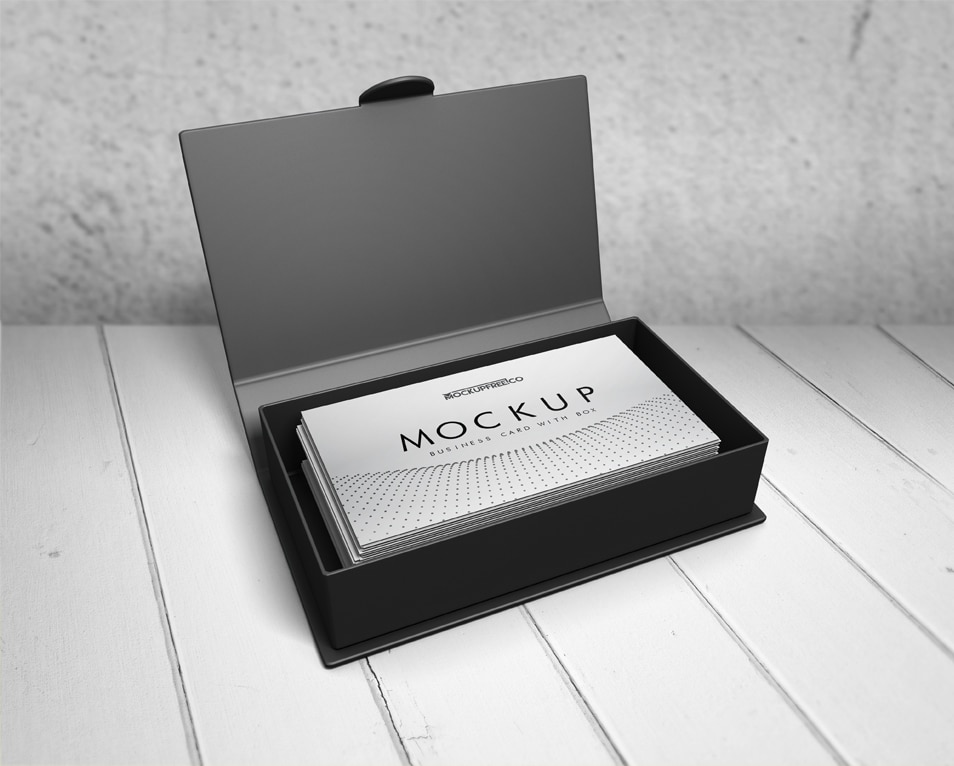 Business Card With Box Free PSD Mockups » CSS Author