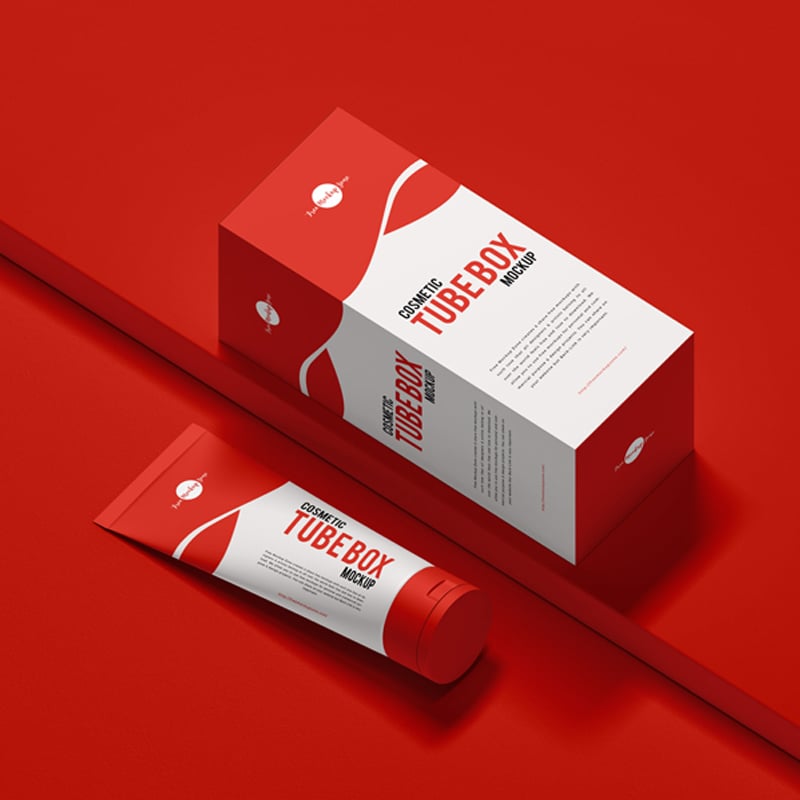 Download Free Cosmetic Tube Box Mockup » CSS Author