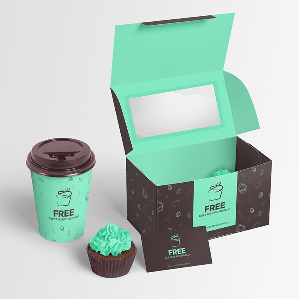 Free Cupcake Box Mockup » CSS Author