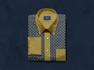 Download Free Folded Cotton Dress Shirt With Label Mockup PSD » CSS ...