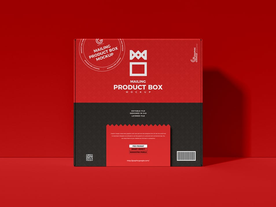 Download Free Mailing Product Box Mockup » CSS Author