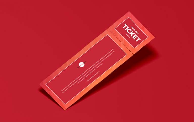 Download Free PSD Ticket Mockup » CSS Author