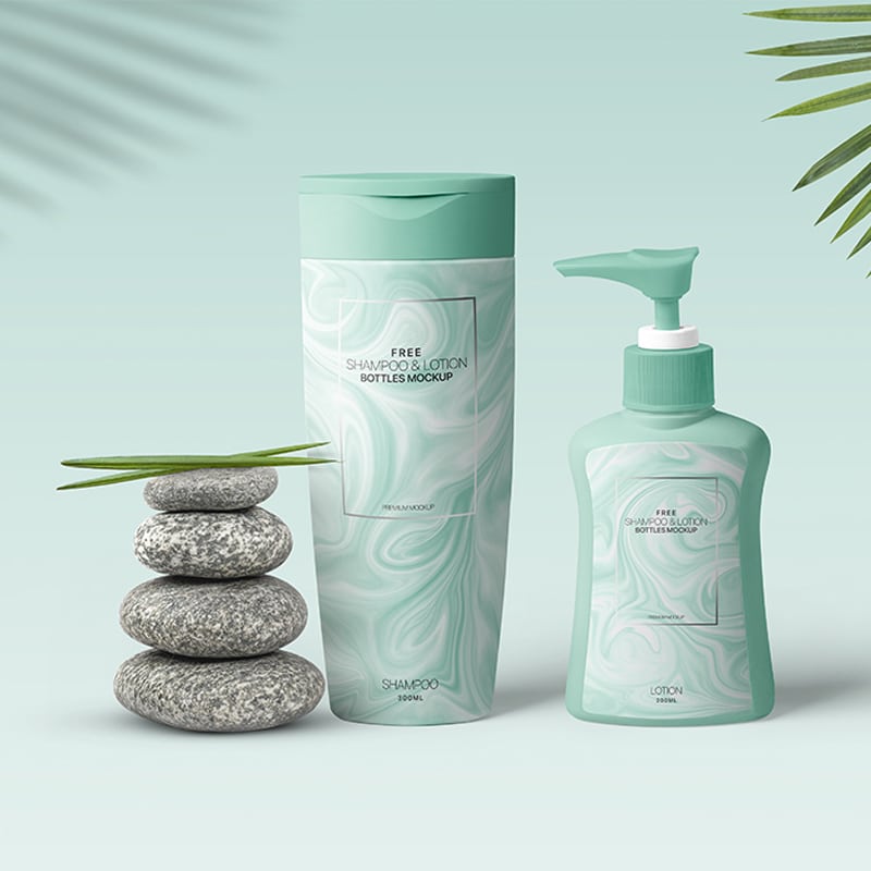 Download Free Shampoo & Lotion Bottles Mockup » CSS Author