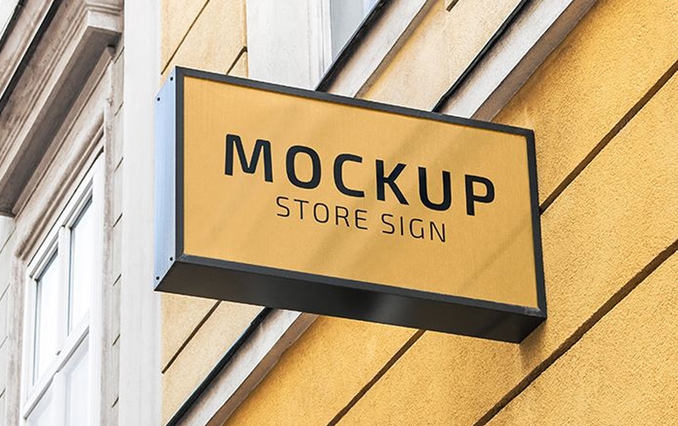 Download Free Store Sign MockUp » CSS Author