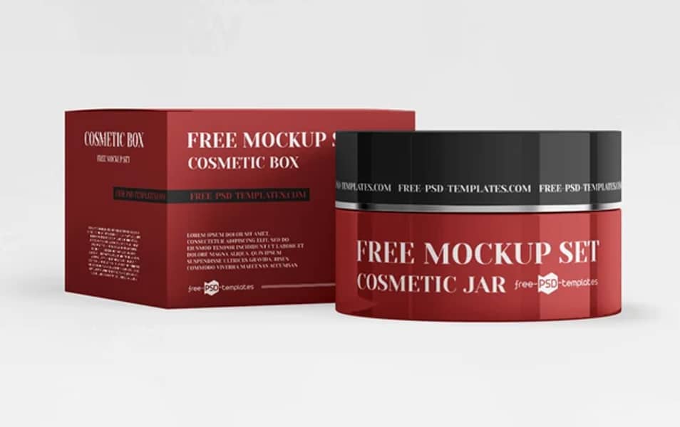 Download Free Cosmetic Jars PSD Mockup » CSS Author