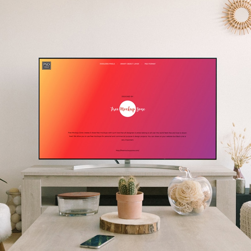 Free Flat TV Screen Mockup » CSS Author