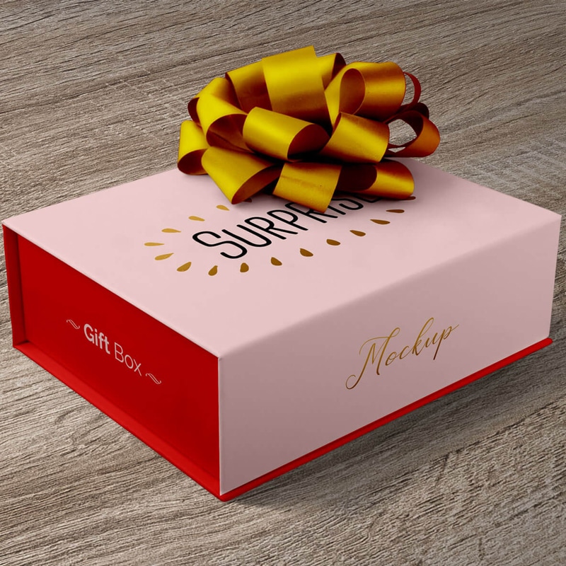 Download Free Gift Packaging Box Mockup PSD » CSS Author