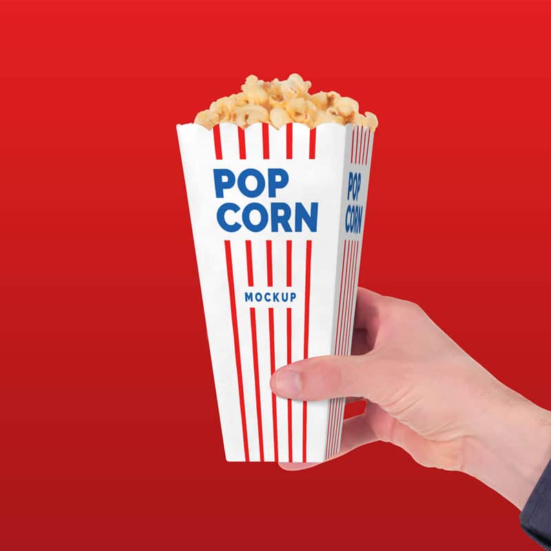 Download Free Movie Theater Popcorn Paper Box Mockup PSD » CSS Author