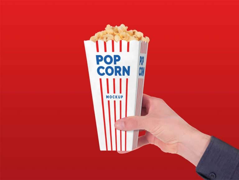 Download Free Movie Theater Popcorn Paper Box Mockup PSD » CSS Author