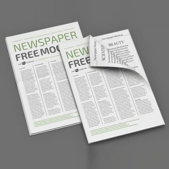 Download 25 Best Free Newspaper Mockup Templates Css Author