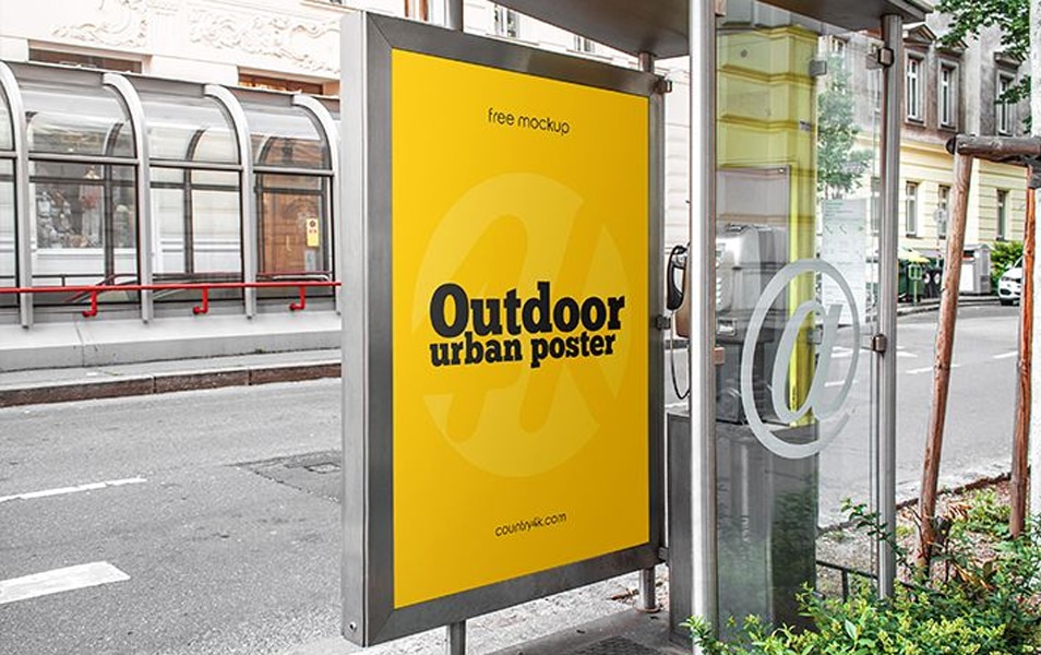 Free Outdoor Urban Poster MockUp » CSS Author
