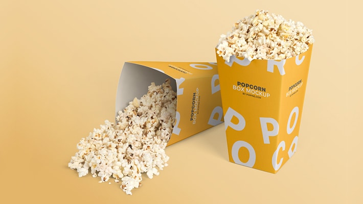 Download Free Popcorn Box Mockup » CSS Author