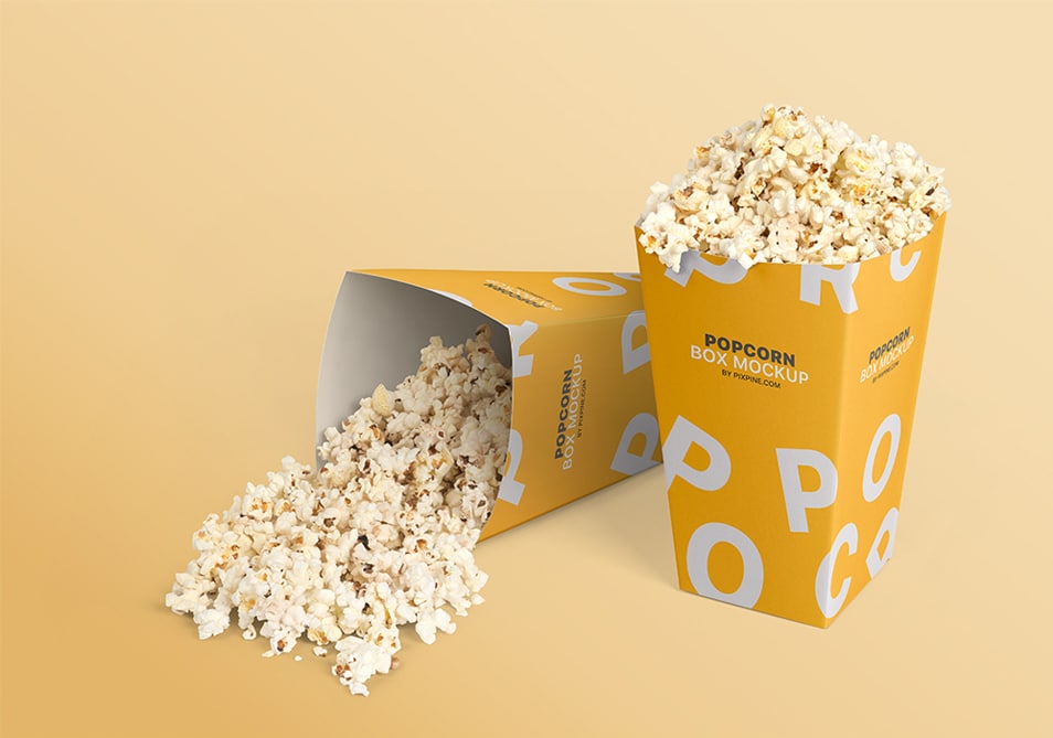 Download Free Popcorn Box Mockup » CSS Author