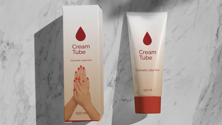 Download Free Shadow Cream Tube & Box Packaging Mockup PSD » CSS Author