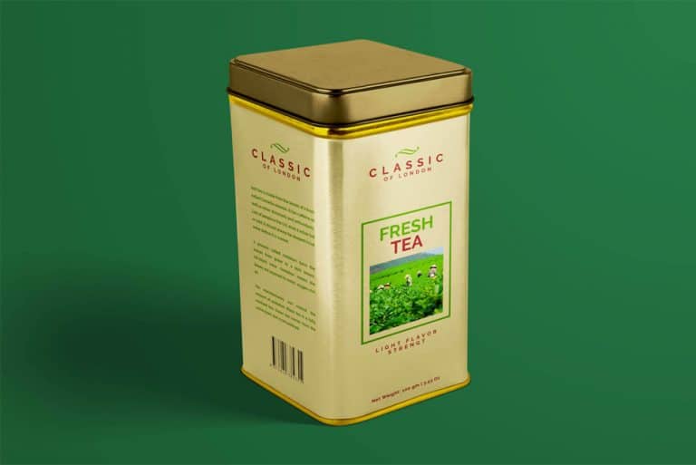 Free Tin Can Tea Box Mockup PSD » CSS Author