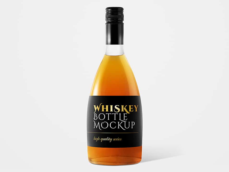 Free Whiskey Bottle Mockup Set » CSS Author