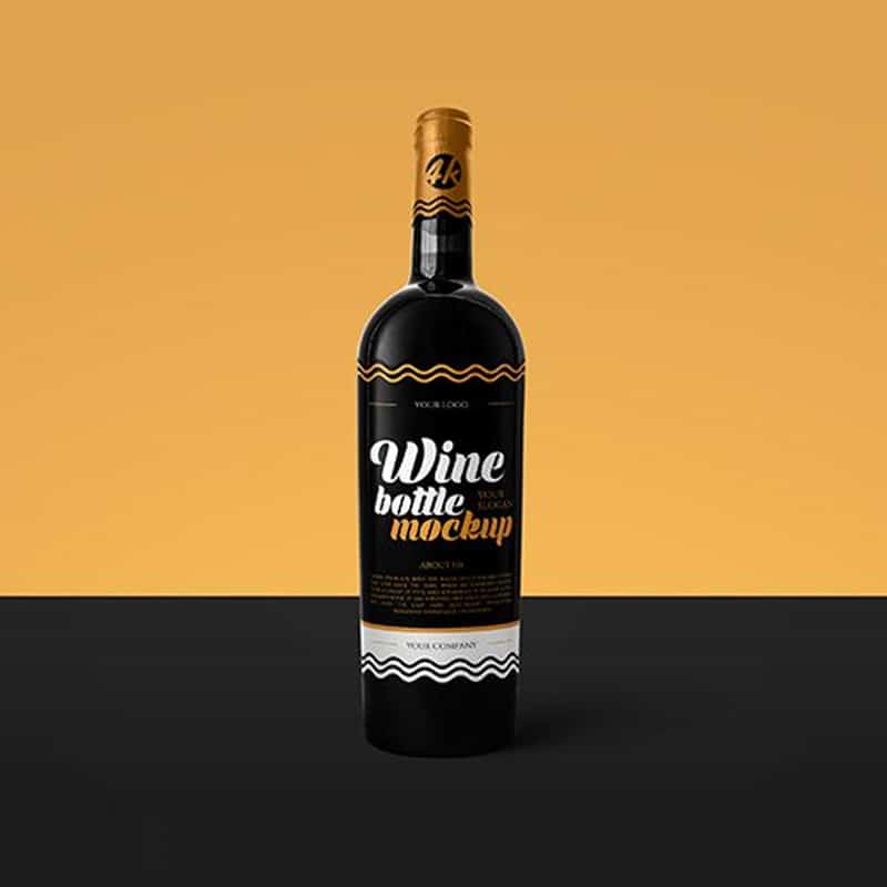 Download Free Wine Bottle MockUp » CSS Author