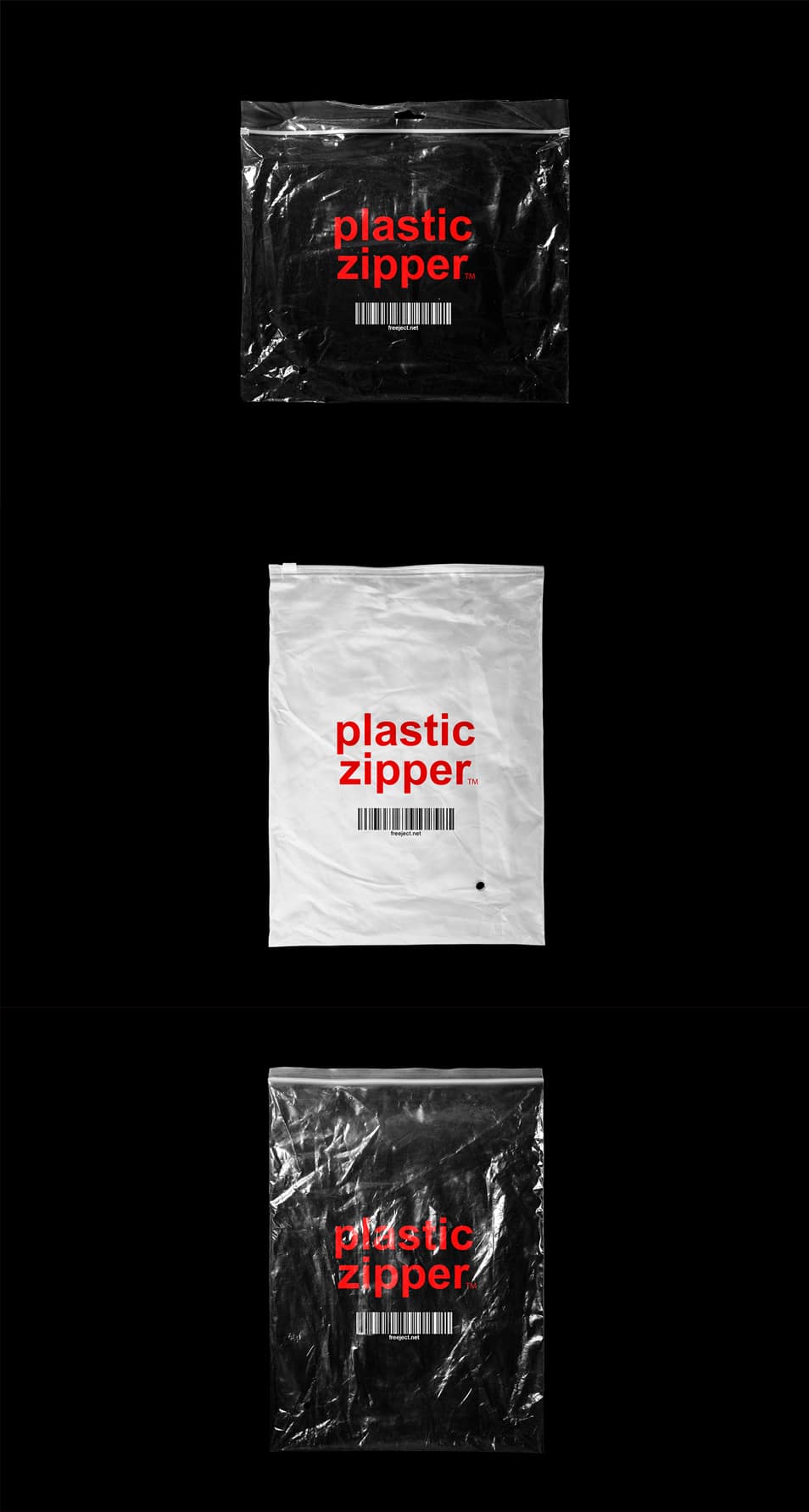 Download 3 Plastic Zipper Bag Mockup PSD » CSS Author