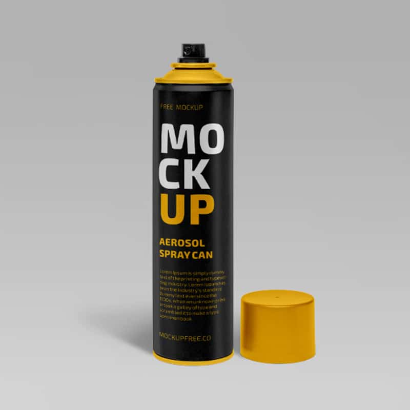 Download Aerosol Spray Can Free PSD Mockup » CSS Author
