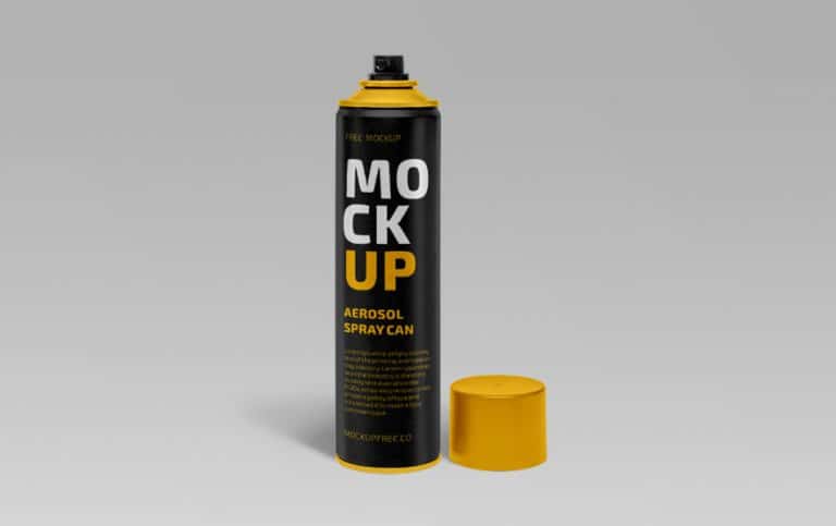 Download Aerosol Spray Can Free PSD Mockup » CSS Author