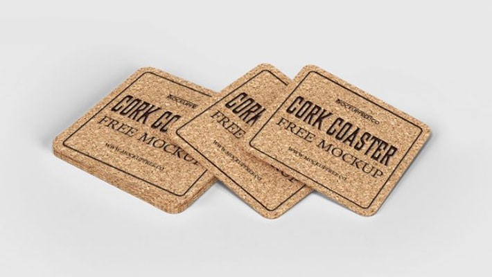 Download Cork Drink Coaster Free PSD Mockups » CSS Author