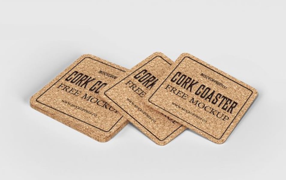 Download Cork Drink Coaster Free Psd Mockups Css Author