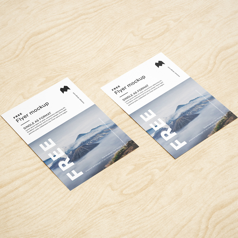 Download Free A5 Flyer Mockup » CSS Author