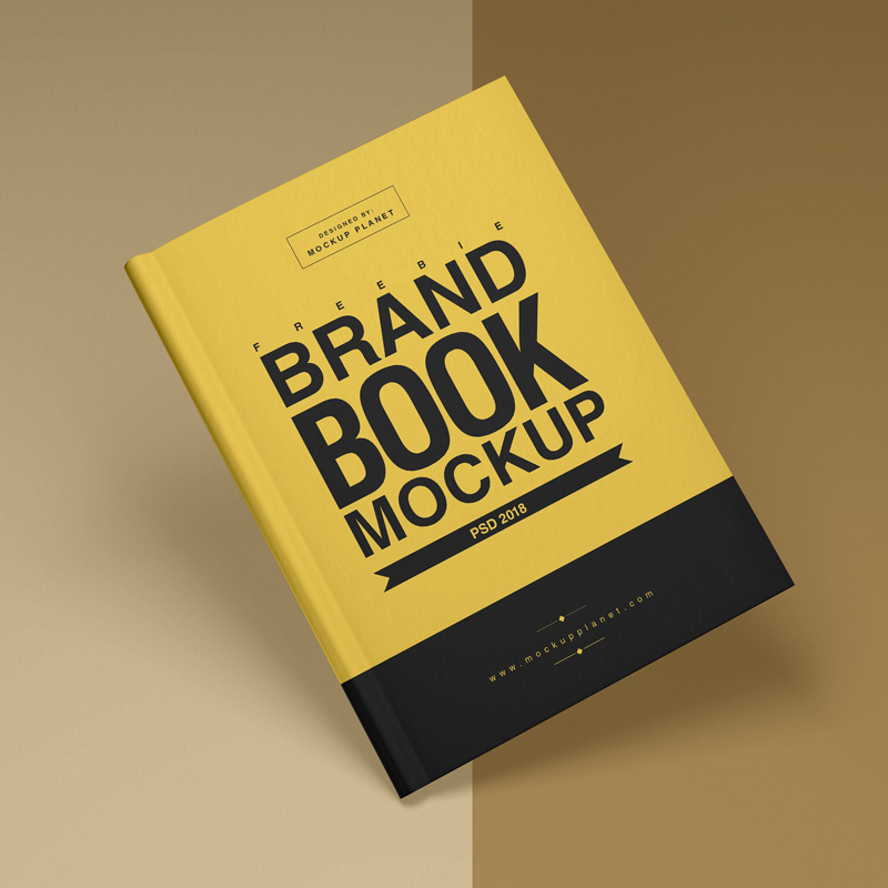 Download Free Brand Book Cover Mockup PSD » CSS Author