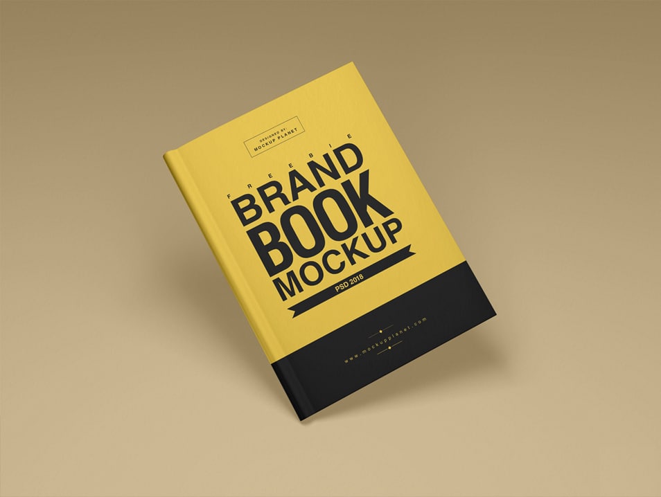 Download Free Brand Book Cover Mockup PSD » CSS Author