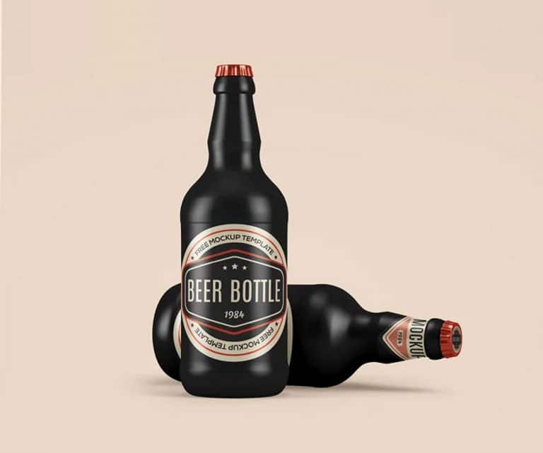 Download Free Ceramic Beer Bottle Mockups » CSS Author