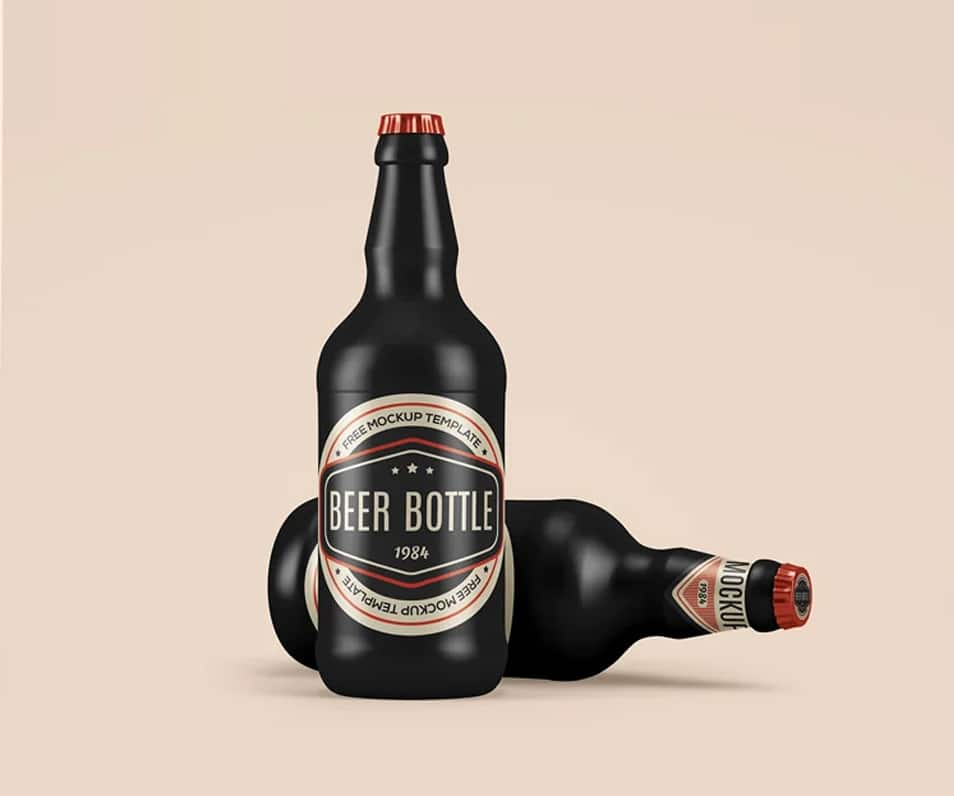 Download Free Ceramic Beer Bottle Mockups » CSS Author