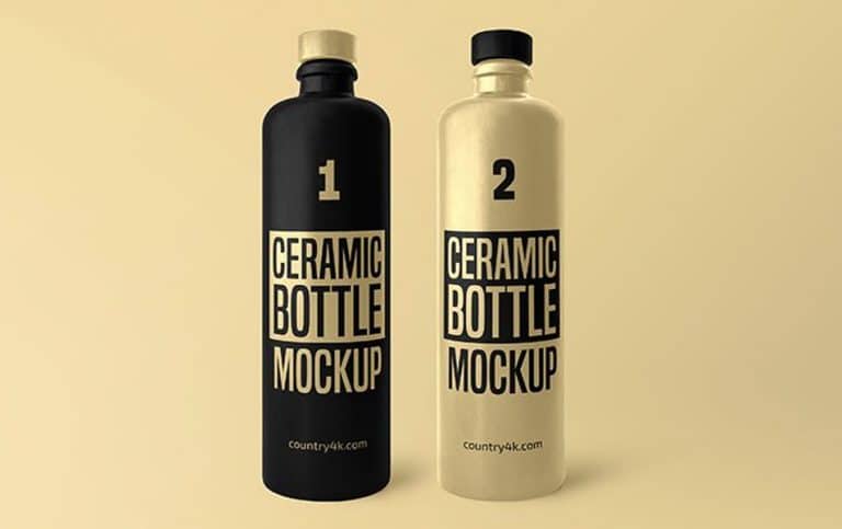 Download Free Ceramic Bottle MockUp » CSS Author